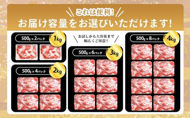 肉 豚 豚肉 切り落とし 細切れ 1kg 国産 豚バラ バラ モモ 肉 冷凍 小分け 選べる 容量 しゃぶしゃぶ 肉じゃが ごちそう 鉄板焼き やわらかい 美味しい おいしい 香川県 香川 丸亀 丸亀市