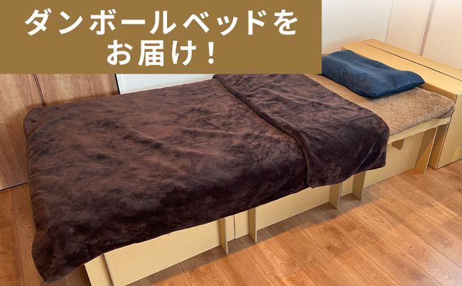 ダンボールベッド １個 - 日本製 ダンボール 段ボール 一人暮らし 非常用ベッド 災害用品 備蓄 災害 防災 避難 組み立て 来客用 簡易ベッド エコ タケナカダンボール ta-0040