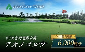 NTM青野運動公苑 アオノゴルフコース プレー割引券 6,000円分[ ゴルフ プレー券 兵庫県 加西市 ] 父の日 おすすめ ギフト ゴルフ場利用券 社会人 大人 趣味 スポーツ 戦略性豊か 18ホール ゴルフ場割引券