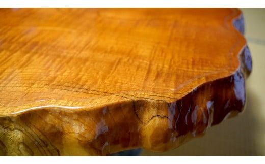 【ふるプレ限定品】【限定】【一点物】【高級欅材】 座卓 ローテーブル 欅 けやき ケヤキ 玉杢 高級 希少 限定 一点物 [BV001ya]