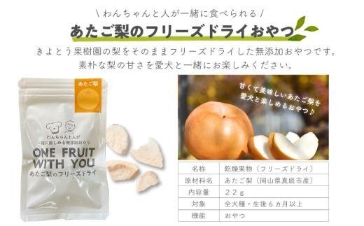 【お試しサイズ】あたご梨のフリーズドライおやつ(5g×2袋) 原材料は「あたご梨」のみ、果物そのまま！(岡山県産) ペット 果物【KF-F003-01】