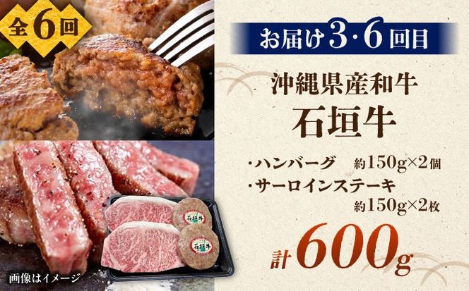 【全6回定期便】沖縄ブランド牛を堪能！贅沢お肉定期便【沖縄市】牛肉 和牛 サーロインステーキ 焼肉 赤身 沖縄市 / 肉のサブロー / お肉屋本店[BCZZ028]