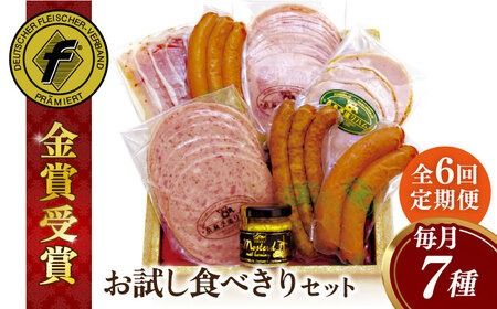 【全6回定期便】本場ドイツで連続金賞受賞！ お試し 食べきり セット《糸島》【糸島手造りハム】 [AAC020]