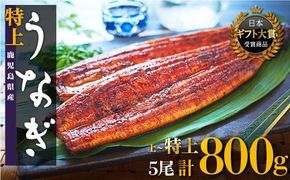 鹿児島県産うなぎ長蒲焼5尾 464686_A670