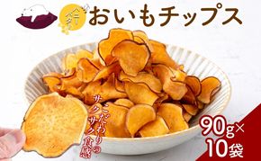 おいもチップス ハニーバター味 90g×10袋 さつまいも はちみつ バター おやつ スイーツ サクサク 食感 お茶請け 自社農園 手作業 信州チップス 贈り物 ギフト おいも日和 ねんりん 長野県 坂城町