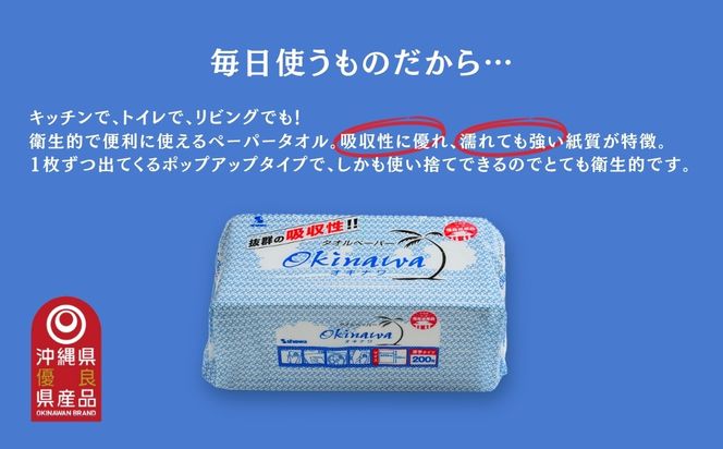 ペーパータオル吸水性抜群！タオルペーパー「OKINAWA」