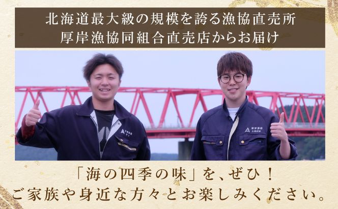 厚岸旬のふるさとセット 年6回お届け (牡蠣、毛蟹、生時しらず、しまえび、あさり、さんま、ほっき 等)