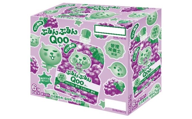 コカコーラ ぷるんぷるんQoo ぶどう 125g×30本 ミニッツメイド Qoo パウチ ジュース 飲料 ブドウ 葡萄 コカ・コーラ 