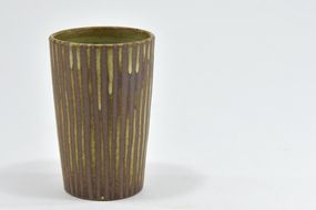 京焼「遙白釉・木賊紋ビアグラス」【ピスタチオグリーン】1個〈ビアグラス グラス 京焼 手作り 工芸品 食器 陶器 遙白釉 木賊紋〉 