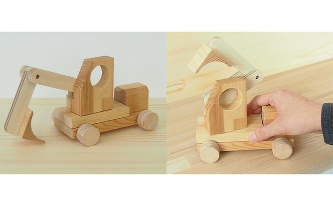 自分で組立ててみよう！はたらくくるま3種セット 工芸品 玩具 