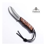 【FEDECA】 ブッシュクラフトナイフ 名栗ブラウン 001075
