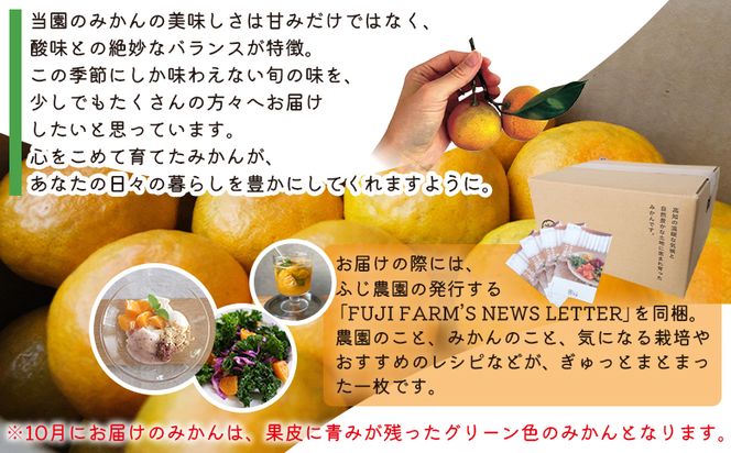 【特別栽培みかん】【2026年10月以降順次配送分】ふじ農園の露地みかん 贈答用 2.5kg (2S～M) - みかん 温州みかん 国産 蜜柑 ミカン 柑橘 果物 フルーツ 贈答 プレゼント ギフト 贈り物 fn-0009