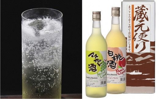 清酒リキュール「白桃酒」「マスカット酒」飲み比べ