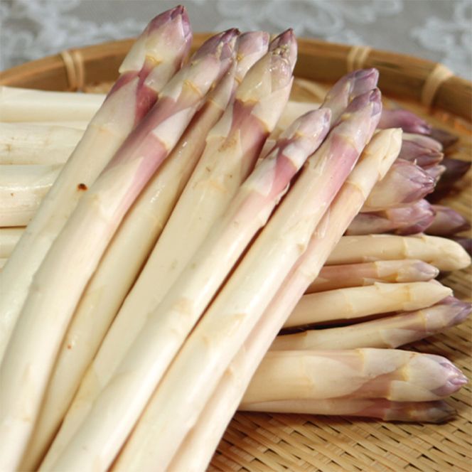 【2026年春発送】訳あり ホワイト アスパラ サイズ混合 【1kg】65本前後 富良野産 アスパラガス 大容量