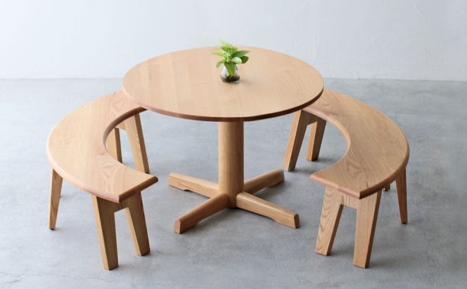 ダイニングテーブル 丸 オーク材 4人用 110cm 丸テーブル 木製 無垢 秋山木工 秋山木工株式会社 家具 インテリア 静岡県 藤枝市