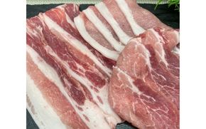 伊賀産 豚スライスセット（ロース、肩ロース、バラ）約900g cook0011