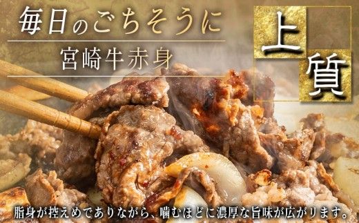 宮崎牛赤身切り落とし1.8kg_AC-2505_(都城市) 牛肉 牛 ブランド牛 赤身 ウデ モモ 切り落とし 300g×6パック 都城産 ウデ モモ 冷凍 うす切り 便利 炒め 煮込み 