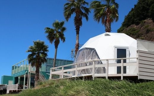 【ビーチフロント】【知多半島　美浜町】ドームテント　ペア宿泊券　素泊まり