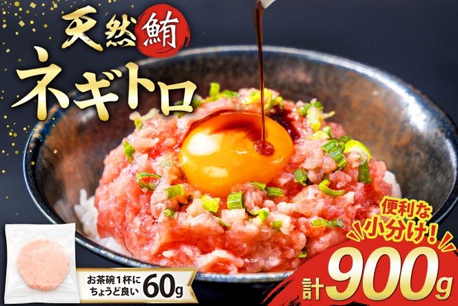 【準備でき次第発送】 マグロ ネギトロ 天然 まぐろたたき 冷凍 60g 15パック 計900g 小分け FY01  [トライ産業 静岡県 吉田町 22424330] まぐろ 鮪 冷凍 個包装 刺身 海鮮丼 ねぎとろ 手巻き寿司 ふるさと納税