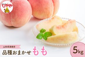 【2026年産 先行予約】もも (品種おまかせ) 5kg JA提供 山形県 東根市 hi003-157