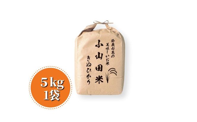 ＜定期便＞鈴鹿山麓の銘水が育てた米、米どころ三重県産小山田地区「きぬひかり」5kg【6ヶ月】-[G866]