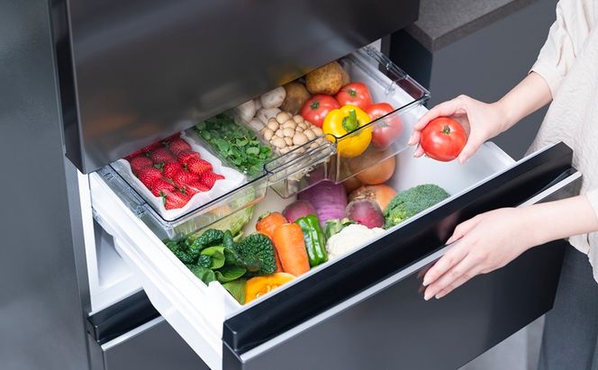 冷凍冷蔵庫 370L 自動製氷機能付 IRSN-I37A-B ブラック 冷蔵庫 370L アイリスオーヤマ 冷凍冷蔵庫 冷凍室が大きい 2段冷凍室 ファン式 自動霜取り 霜取り不要 野菜室 真ん中 急冷モード 右開き 二人暮らし 家庭用 まとめ買い 大凍量