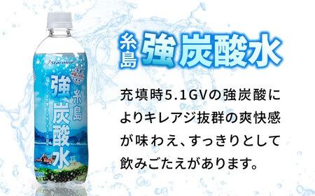 強炭酸水 プレーン 500ml × 24本 糸島市 / スターナイン 炭酸水 国産 [ARM002] 炭酸水 500ml 24本 プレーン 国産 炭酸 強炭酸 ペットボトル 常温