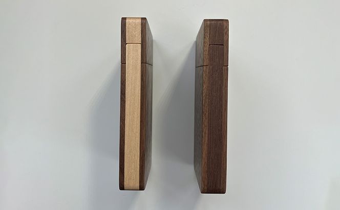 木製　名刺入れ（W・M） 木製 ウォールナット材 北海道産 メジロカバ材 プレゼント 贈り物