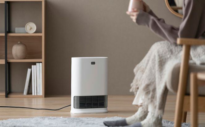 大風量人感センサー付きセラミックファンヒーター ACH-LW12A-W ホワイト アイリスオーヤマ 室温センサー Wセンサー付 セラミックヒーター ファンヒーター ヒーター 暖房 暖房器具 小型 軽量 コンパクト 脱衣所 節電 シンプル
