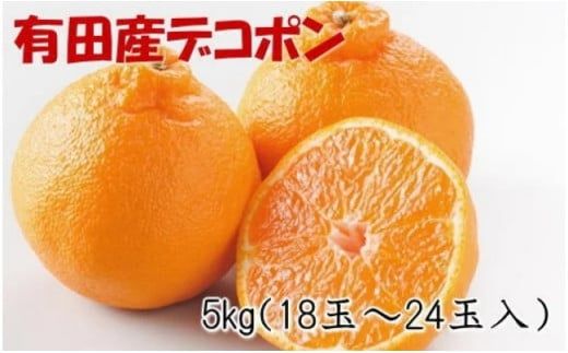 ZD7001_【2027年先行予約】【お味濃厚】紀州有田産 の デコポン 約5kg (18玉～24玉入り・青秀以上)