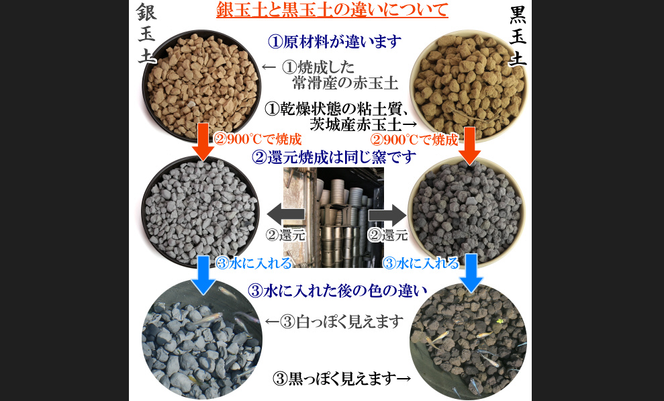 【バクテリアが多く住める多孔質ろ材】黒玉土１リットル めだか鉢 金魚鉢 メダカ 鉢 陶器 睡蓮 多孔質土 H100-108