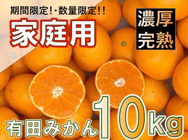 和歌山県産 有田みかん 家庭用 10kg　味重視    BA53