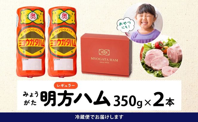 明方 ハム 2本 プレスハム JA ブランド 豚肉 お肉 国産 熟成 塩分 控えめ 豚腸 バーベキュー BBQ 加工品 お取り寄せ 贈答 ギフト 送料無料 めぐみの農業協同組合 岐阜県 美濃市