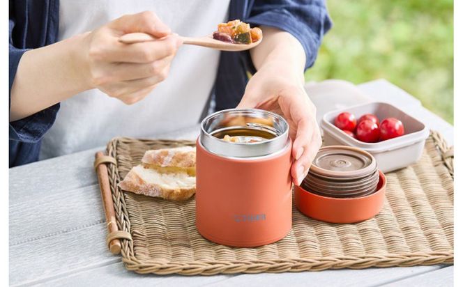 2025年度新製品  タイガー魔法瓶　真空断熱フードジャー らくらくキャップ 広口 MKL-W075　バーミリオン TL　  750mL 大阪府門真市 272230_AZ099VC02