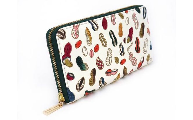 長財布 大容量 ぐるっとファスナーの長財布 ピーナッツ 文庫屋大関 通帳が入る 財布 レディース ラウンドファスナー レザー 本革 革 文庫革 レディース財布 お財布 通帳 通帳入れ 通帳ケース 日本製 東京 墨田区