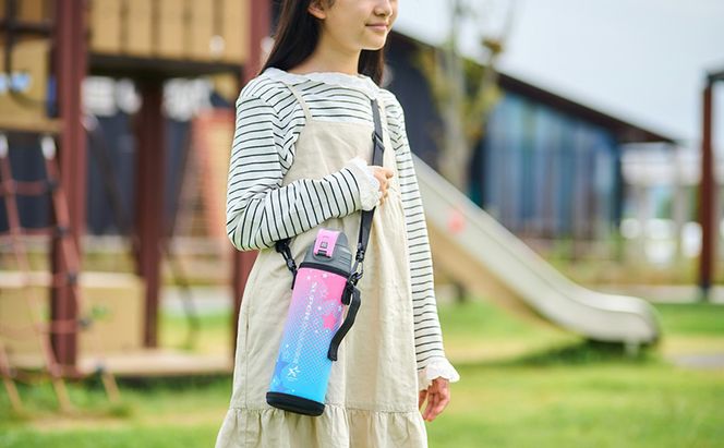 水筒 キッズ 1L 直飲み 真空断熱ダイレクトボトル DBR-1000 ピンク アイリスオーヤマ 1リットル 子供 マグボトル おしゃれ 軽量 保冷 運動会 部活 スポーツ