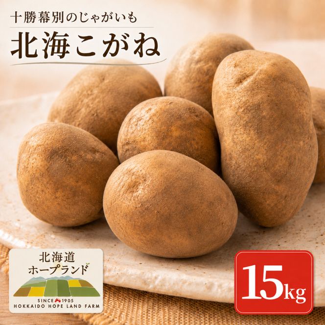 【先行予約】十勝幕別のじゃがいも15kg（北海こがね）【北海道ホープランド農場】 野菜 