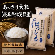【令和7年産】特別栽培米 20kg【玄米】（ハツシモ）