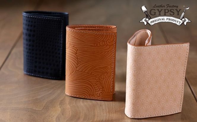 【革工房GYPSY】三つ折りコンパクトウォレット 261009_B-MQ03