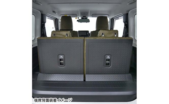 ヴィンテージレザーシートカバー（グリーン）　ジムニー（JB64/74）専用 車用品 内装 パーツ 緑 工具不要 