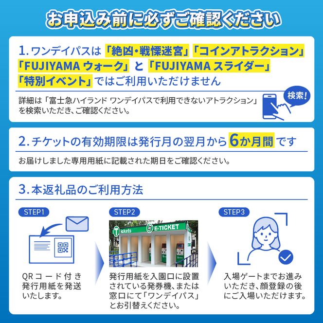 【 富士急ハイランド 】 ワンデイパス ペアチケット 富士急ハイランド 遊園地 テーマパーク