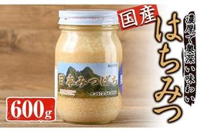 国産 はちみつ (600g) ハチミツ 蜂蜜 ロイヤルゼリー 調味料 スイーツ 多賀さん採蜜 大分県 佐伯市【AY66】【(公財)さいき農林公社】