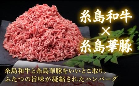 【牛肉＆豚肉セット】 糸島和牛 小間切れ 500g ＆ 糸島和牛 糸島豚 合挽ミンチ 500g 計1kg《糸島》【糸島ミートデリ工房】 [ACA236]