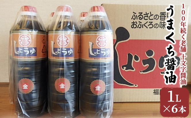 醤油 詰め合わせ 1L×6本 九州うまくち醤油 こいくち しょうゆ 濃口醤油 九州醤油 調味料 老舗 十文字醤油 