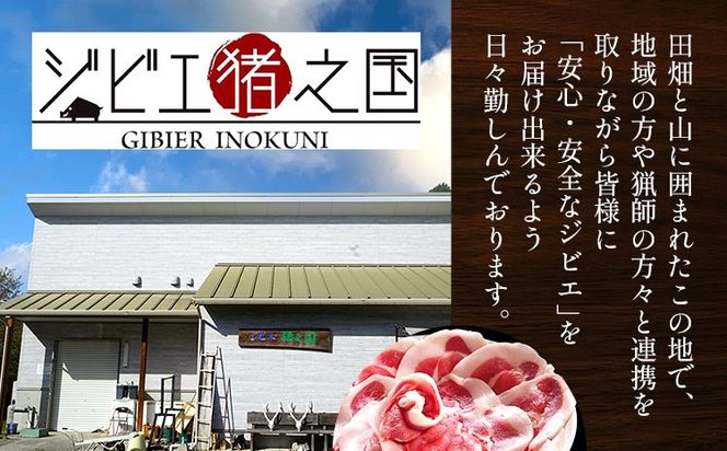 牡丹鍋 焼肉に ! 猪肉 薄切り スライス 200g × 3パック 小分け ジビエ いのしし 国産 天然 鍋 焼肉 グルメ お取り寄せ