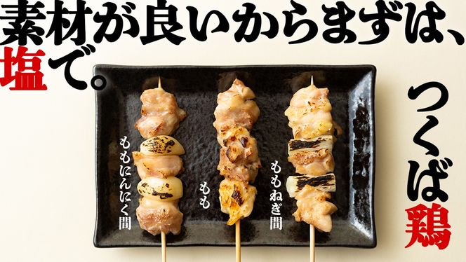 1本45g！合計約2700g！食べ応えバツグン、つくば鶏 焼き鳥 モモ 3種60本 セット （各20本入り） 焼鳥 鶏肉 おかず おつまみ [AI11-NT]