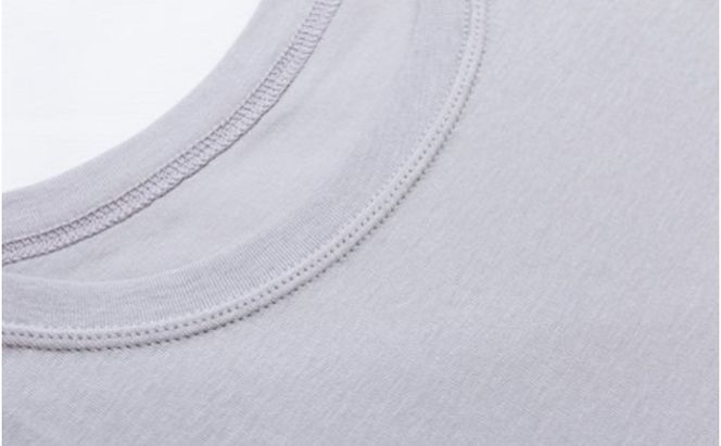 《絹生活研究所》インナー／メンズ／半袖／グレー インナーウェア 下着 肌着 Tシャツ ファッション 服 男性 