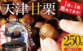 【お試し】この道50年の職人が焼く、やさしい甘みたっぷりの「天津甘栗」250g！ 焼きたて 栗 くり 栗爪 殻付き お菓子 おつまみ 人気 高リピート 小分け 栗ご飯 栗きんとん 甘露煮 H045-078