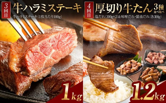 G4758 アキラ商店 肉三昧 プレミアム 定期便 全6回【毎月配送コース お楽しみ 焼肉 ていきびん 焼くだけ 小分け BBQ やきにく 数量限定】