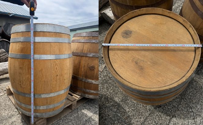 受注生産 厚岸町で製造された 使用済み 木製 キャビネット 1個 （クリーニング・研磨済）【真栄木材】 [ ウイスキー シェリー酒 ワイン ディスプレイ インテリア バーボン ]